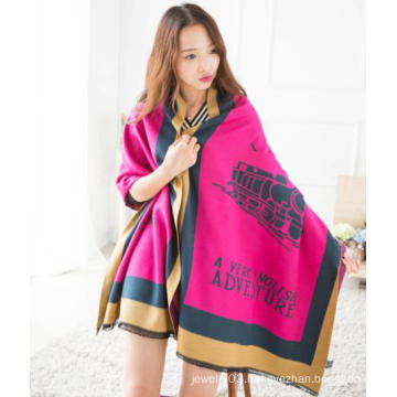 Lady new arrival high quality train pattern alibaba scarves